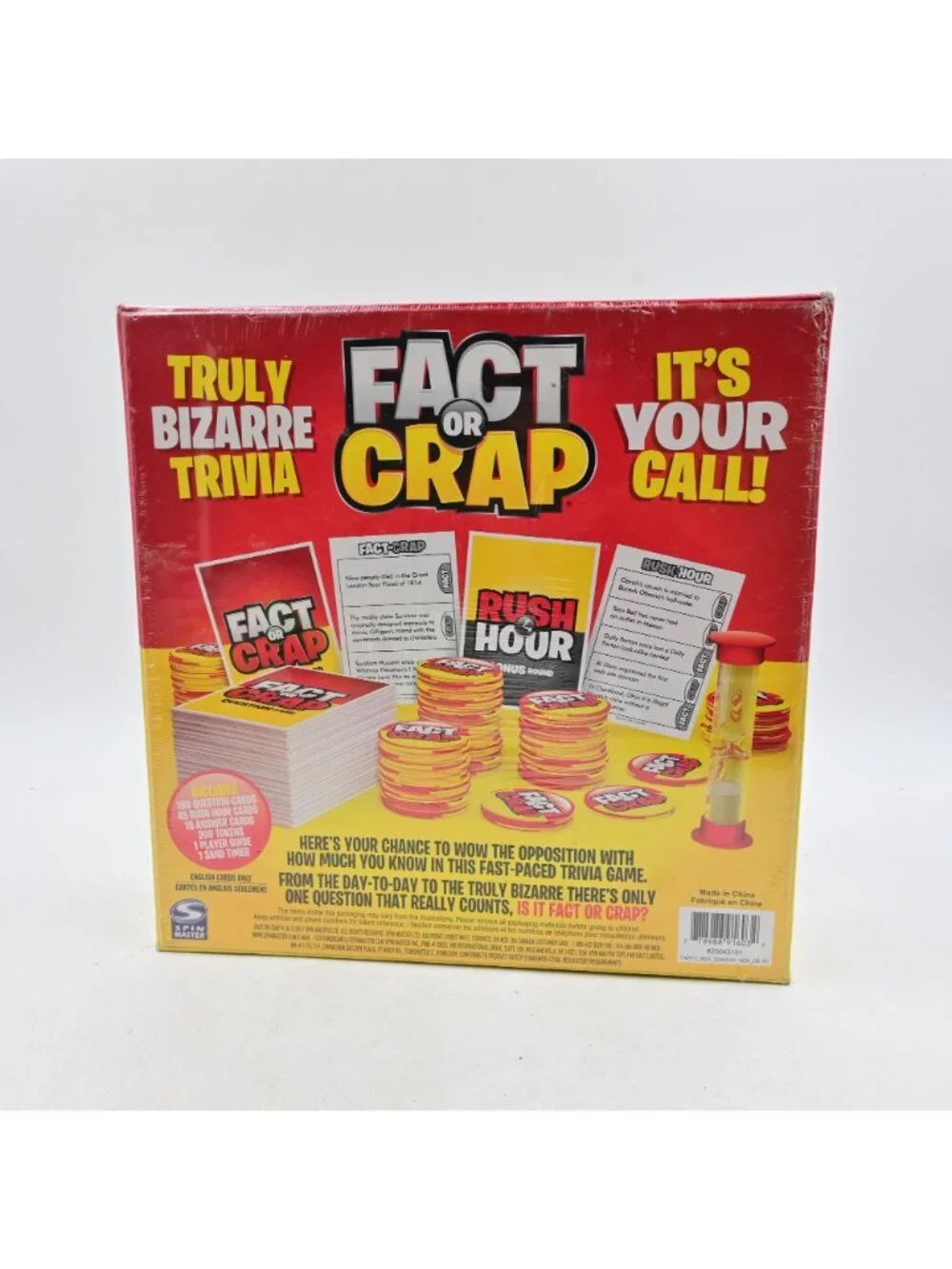 Fact Or Crap Trivia With Attitude Board Game Age 12+ New